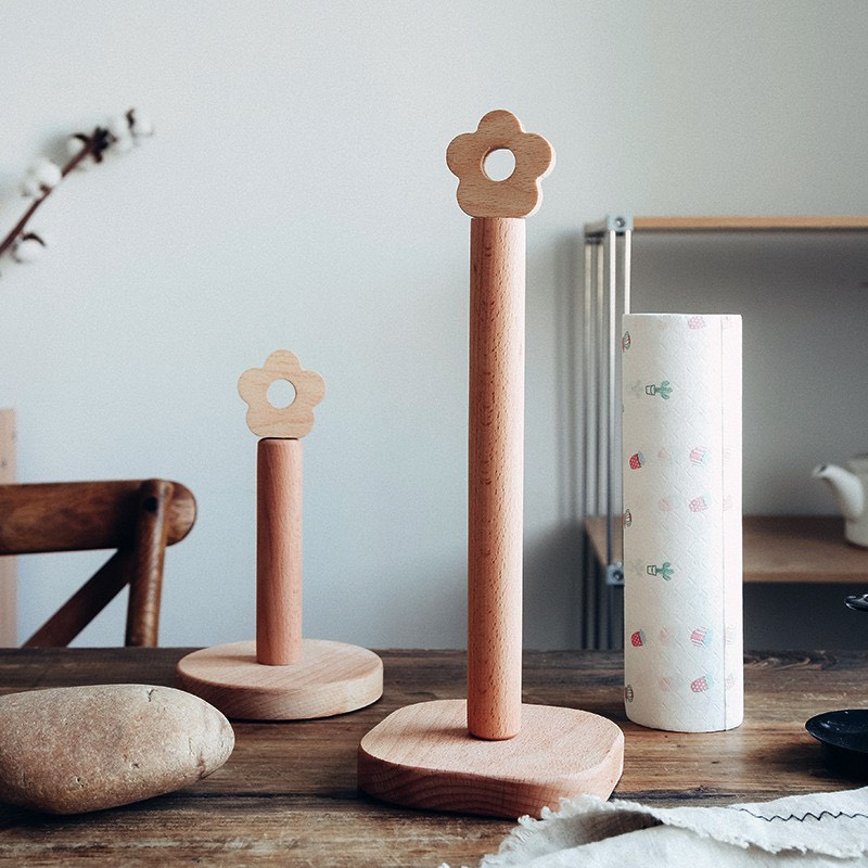 Cọc gỗ cắm giấy cuộn Gỗ Beach