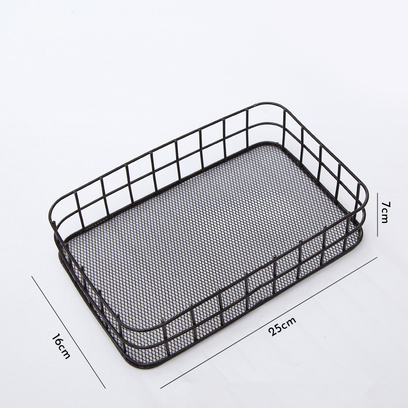 Rổ sắt chữ nhật pastel
