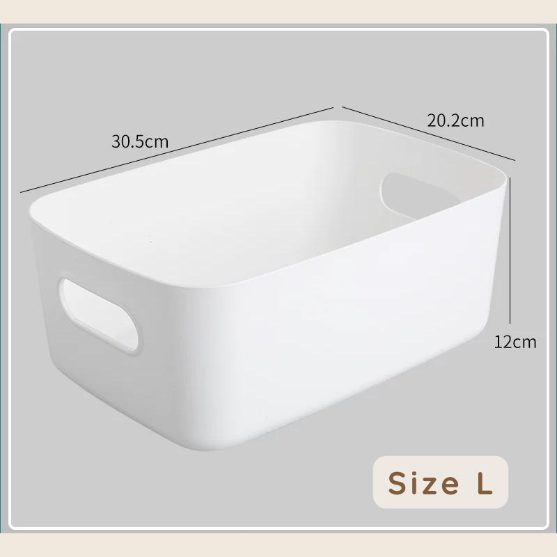 Khay nhựa đựng đồ có tay cầm đa năng sắp xếp nhà cửa