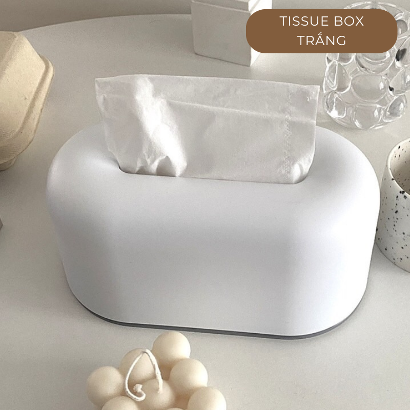 Hộp đựng khăn giấy để bàn Tissue Box nhiều màu phong cách Hàn Quốc