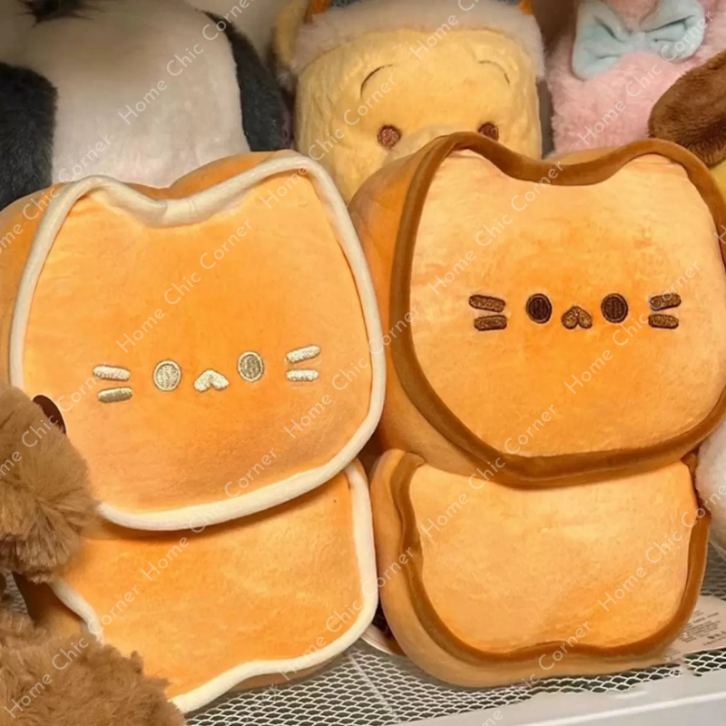 Gấu bông sandwich hình mèo, gấu bánh nướng, móc khoá hình mèo