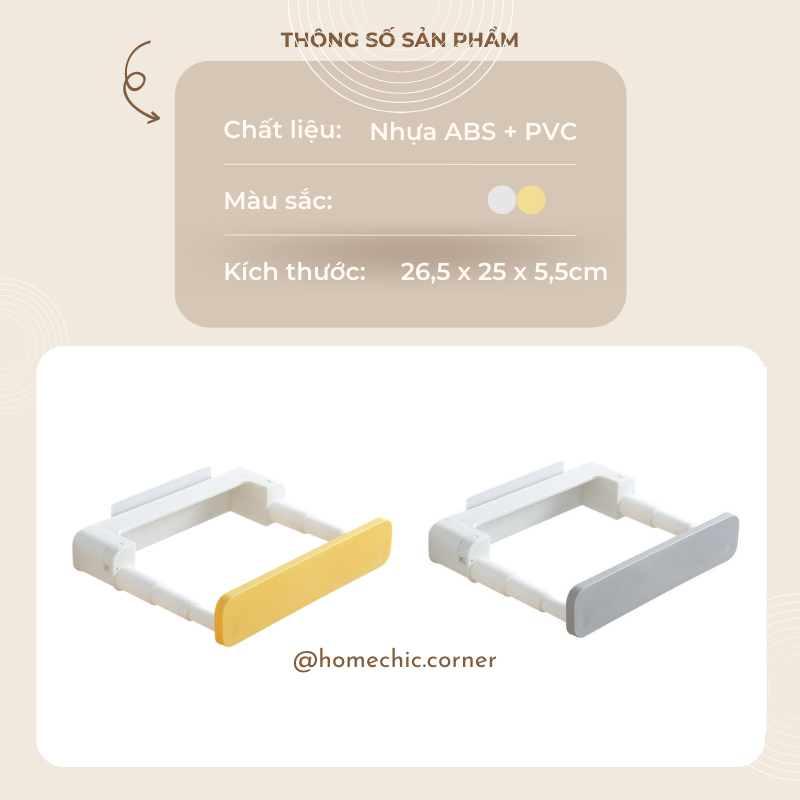 Giá thau rổ chậu dán tường trang trí nhà bếp