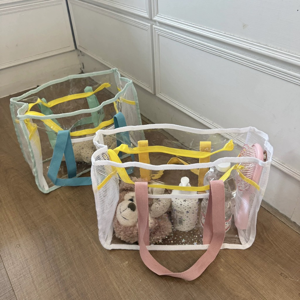 Túi tote trong suốt PVC đi biển đi picnic đa năng
