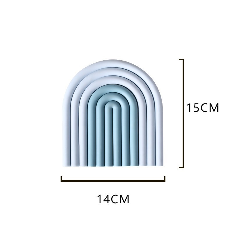 Lót cốc tấm lót nồi silicon cầu vồng