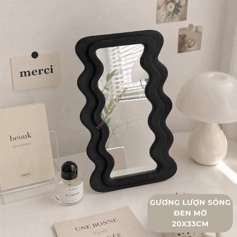 Gương đám mây để bàn decor phong cách Hàn Quốc