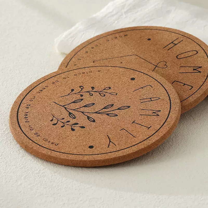 Lót ly HOME gỗ bần thấp hút cách nhiệt