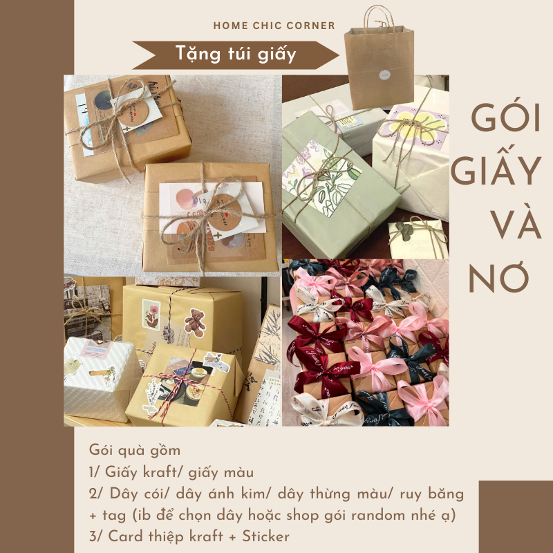Dịch vụ gói quà [CHỈ BÁN KÈM THEO SẢN PHẨM MUA TẠI SHOP] | GIFTBOX