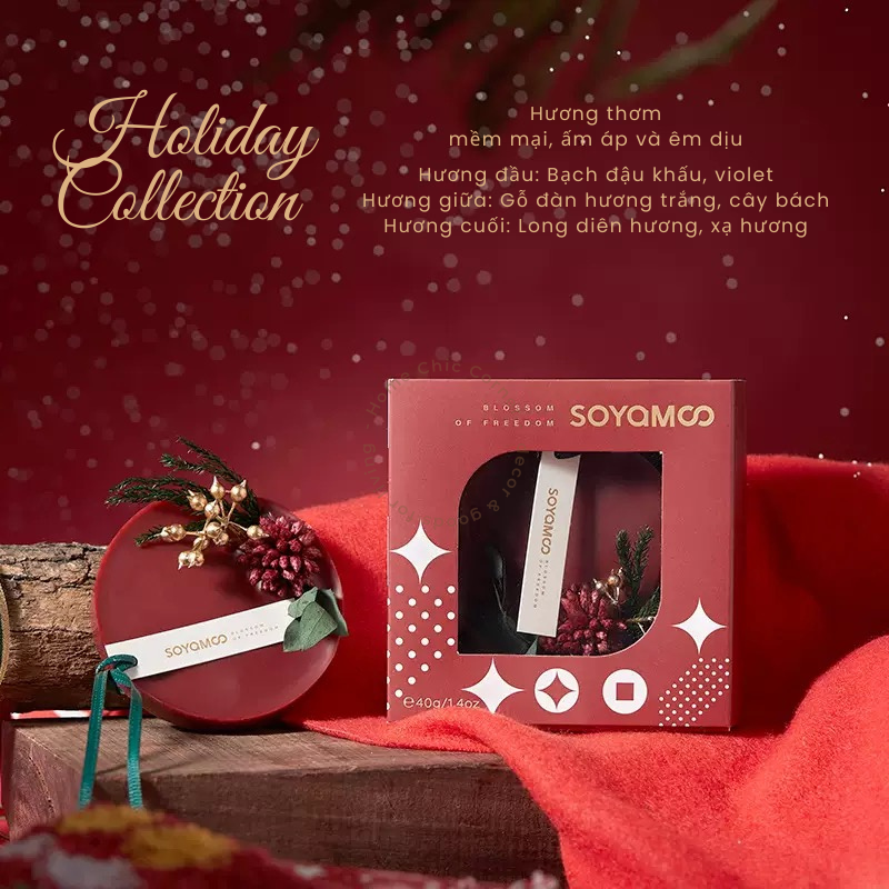 Sáp thơm khử mùi hoa khô Soyam by Citta