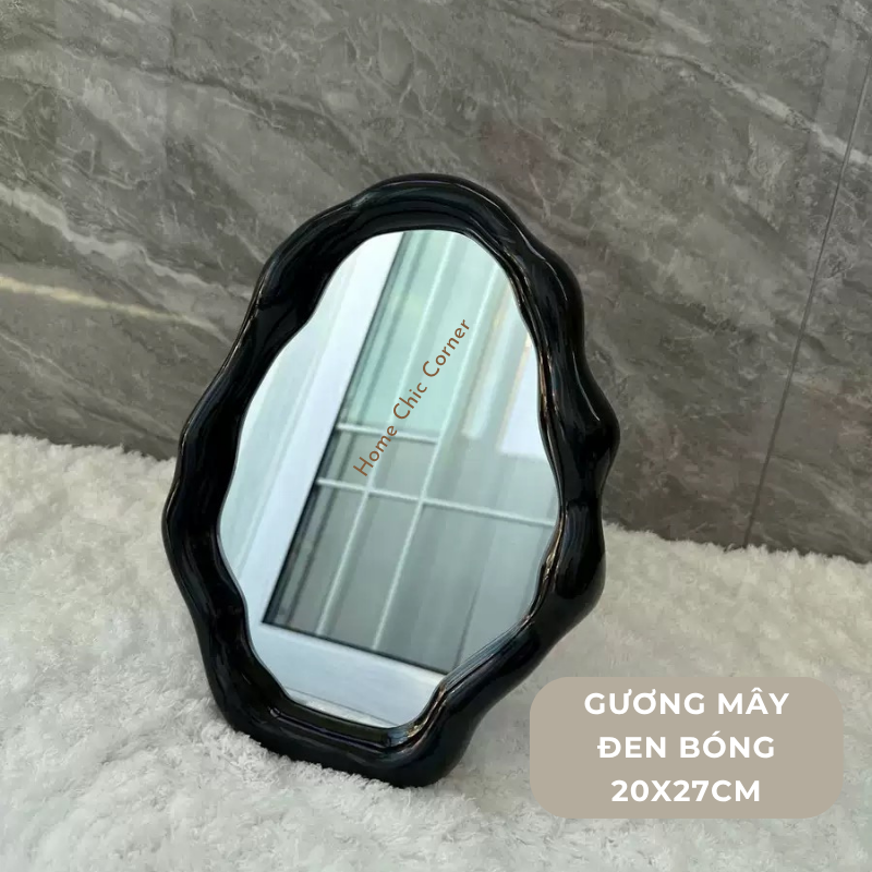 Gương đám mây để bàn decor phong cách Hàn Quốc
