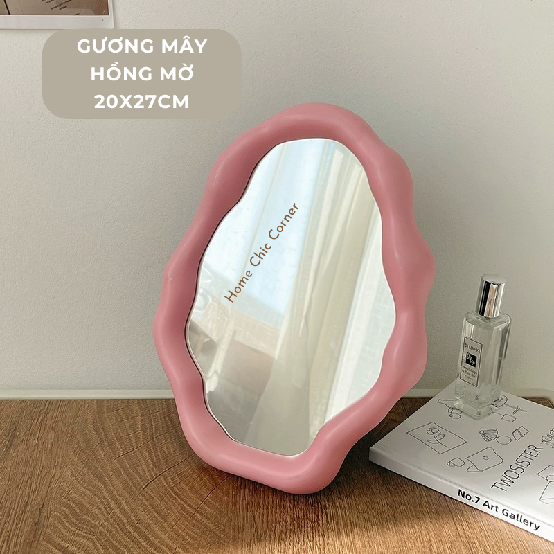 Gương đám mây để bàn decor phong cách Hàn Quốc