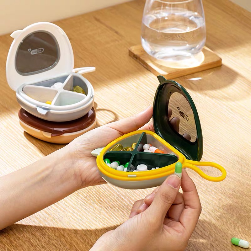 Hộp đựng thuốc, hộp đựng niềng răng Sushi chia ngăn du lịch