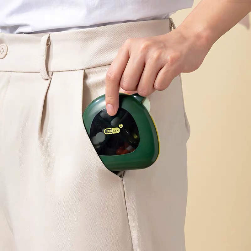 Hộp đựng thuốc, hộp đựng niềng răng Sushi chia ngăn du lịch