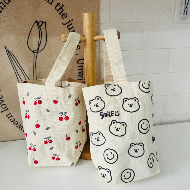 Túi vải canvas mini đựng đồ đa năng