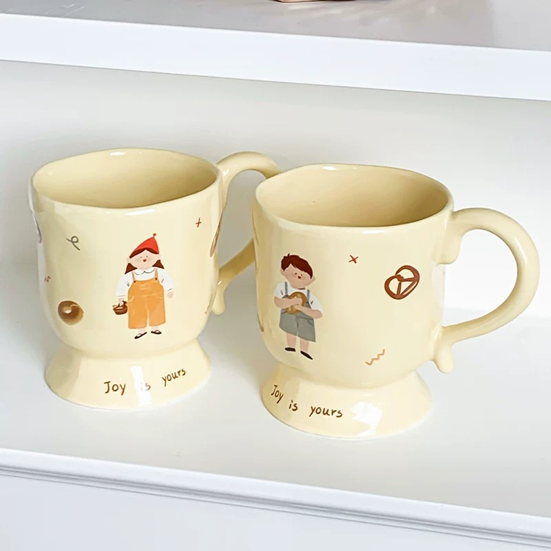 Cốc sứ đôi bạn boy girl phong cách dễ thương