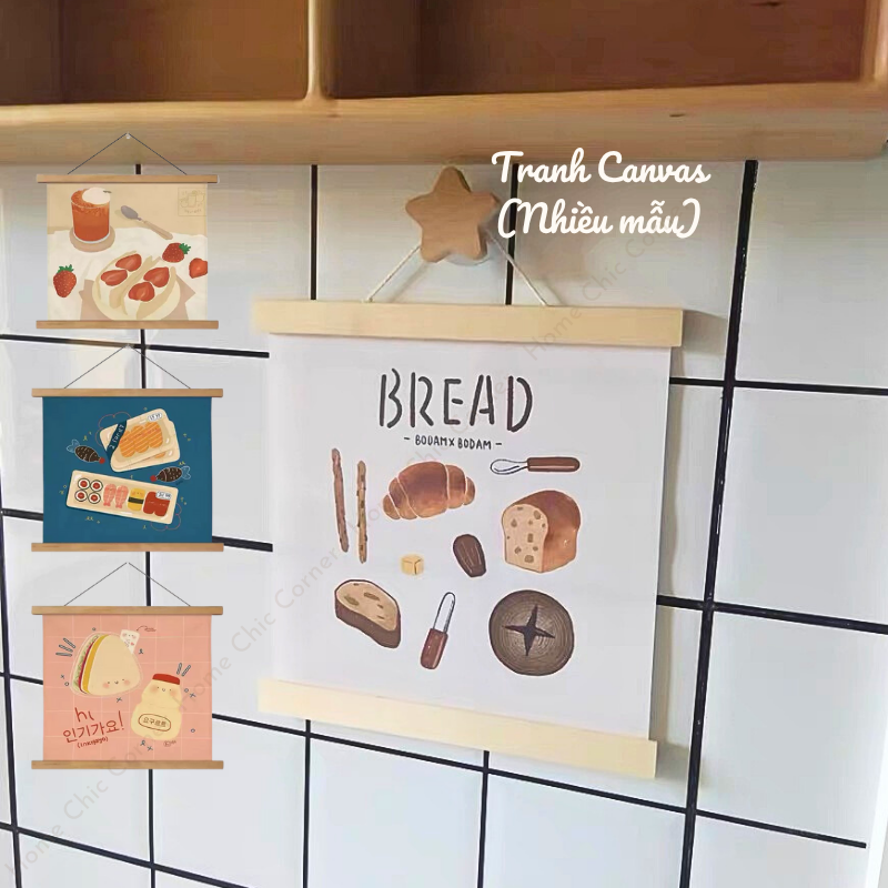 Tranh treo tường canvas khung gỗ decor