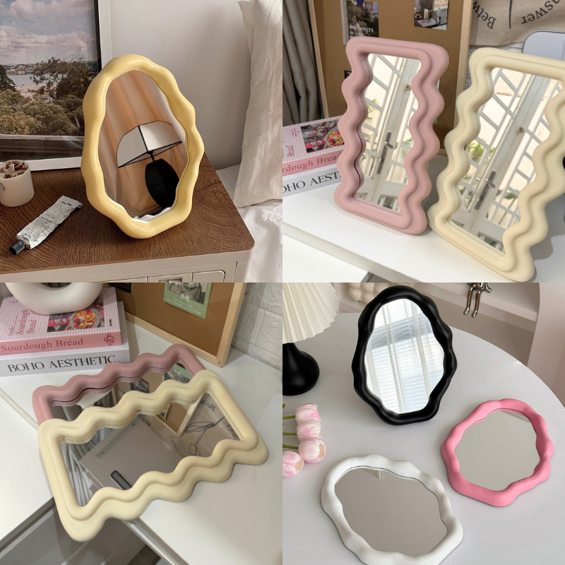 Gương đám mây để bàn decor phong cách Hàn Quốc