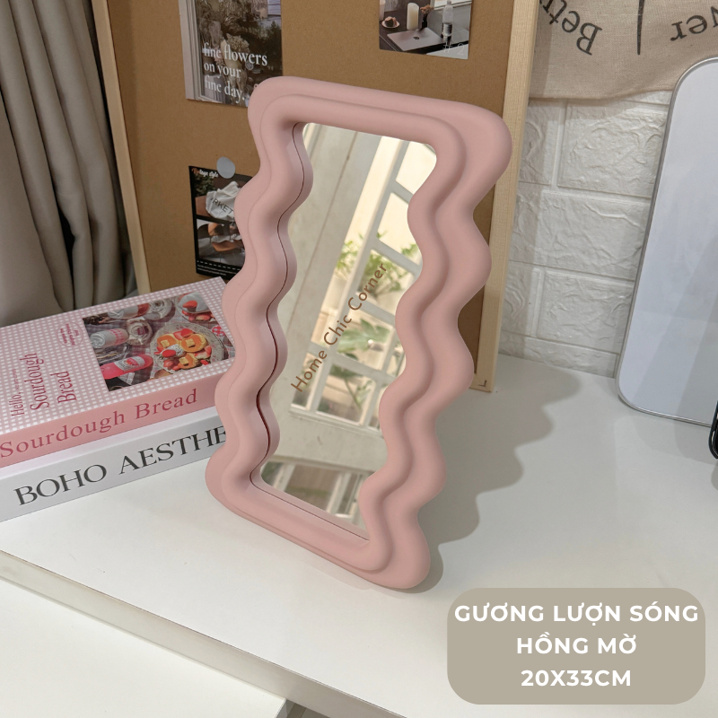 Gương đám mây để bàn decor phong cách Hàn Quốc