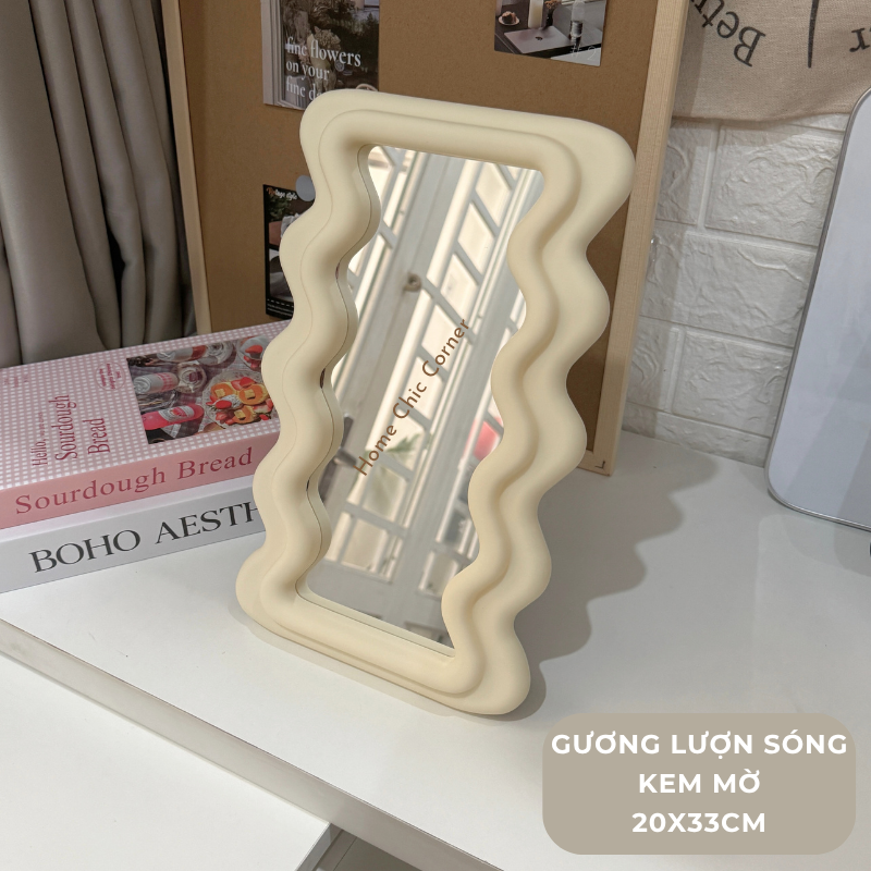 Gương đám mây để bàn decor phong cách Hàn Quốc