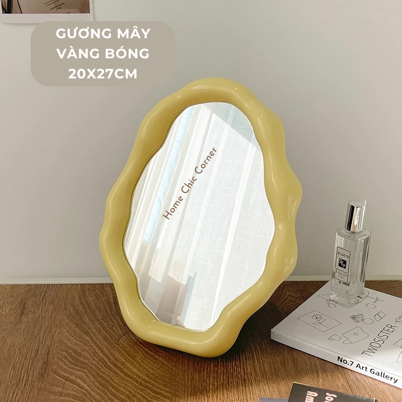 Gương đám mây để bàn decor phong cách Hàn Quốc