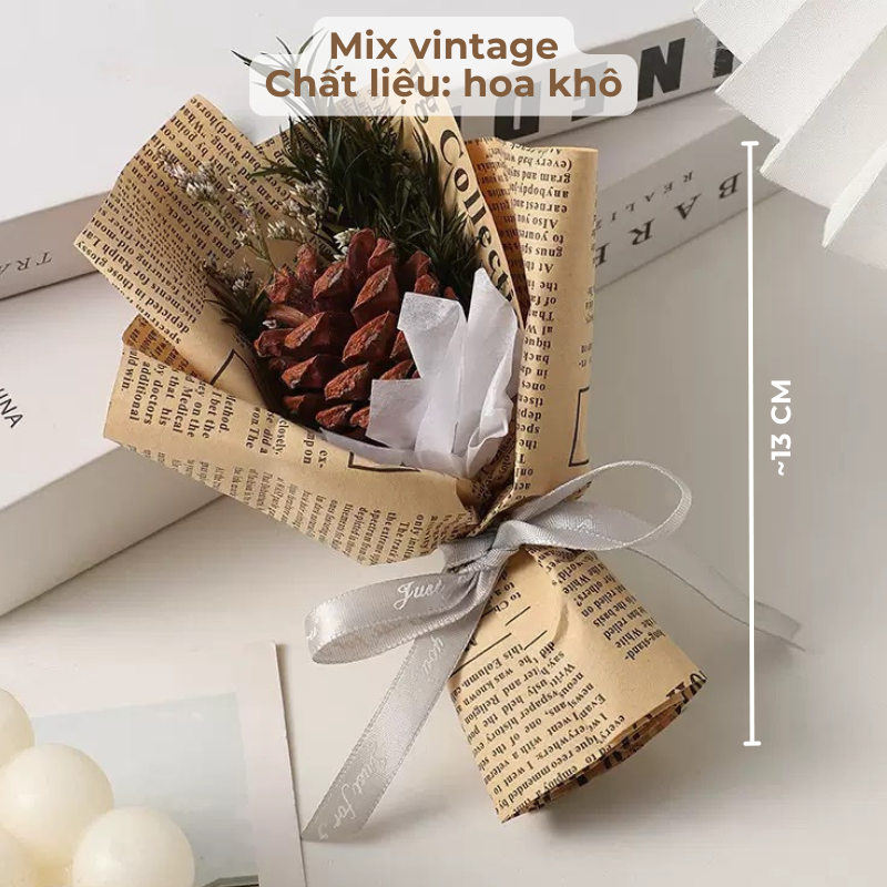 Bó hoa mini quà tặng mix set quà