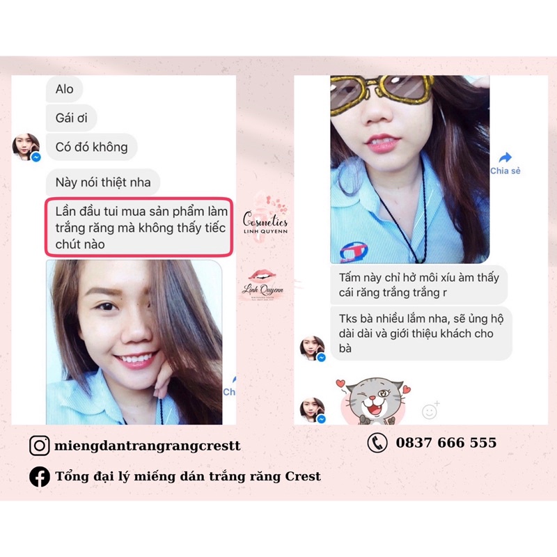 Miếng Dán Trắng Răng Crest 3D White Professional Effects Của Mỹ - Làm Trắng Răng Tại Nhà Tẩy Trắng Răng Cấp Tốc Combo 7 gói