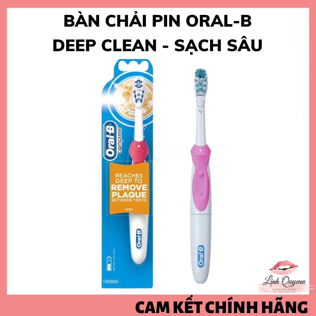 Bàn Chải Pin Oral-B Complete Action Gum Care - Deep Clean - 3D White