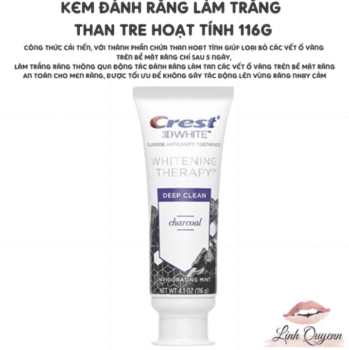 Kem đánh răng Crest 3D White Của Mỹ Làm Trắng Răng Tại Nhà Tẩy Trắng Răng Cấp Tốc