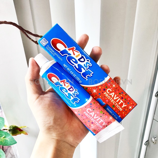 Kem Đánh Răng trẻ em Crest Kids Cavity Protection (130g) - Kem Đánh Răng Cho Bé Hương Trái Cây