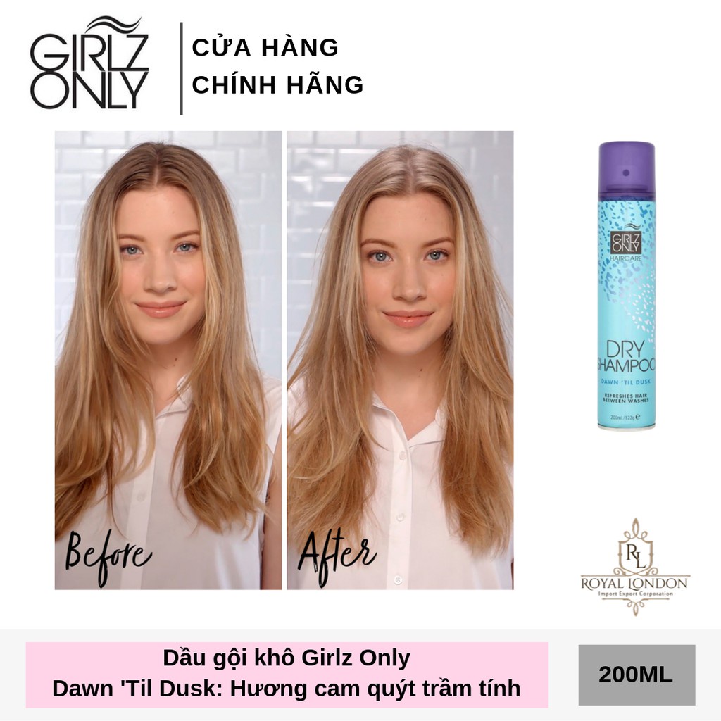 CHÍNH HÃNG - DẦU GỘI KHÔ GIRLZ ONLY 200ML