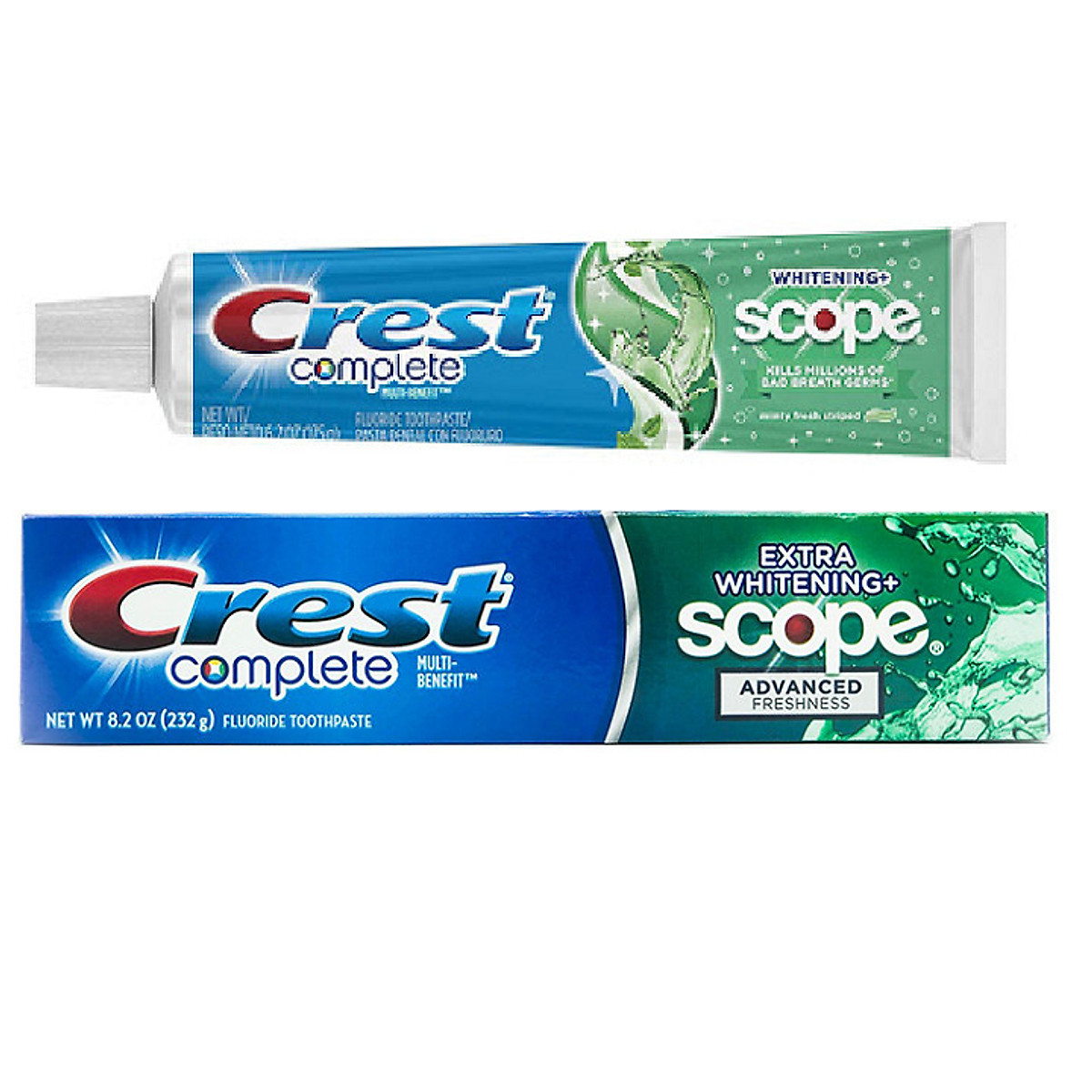 Kem đánh răng Crest Complete Extra Whitening Scope - Phiên bản cải tiến hiệu quả làm trắng răng gấp 35%
