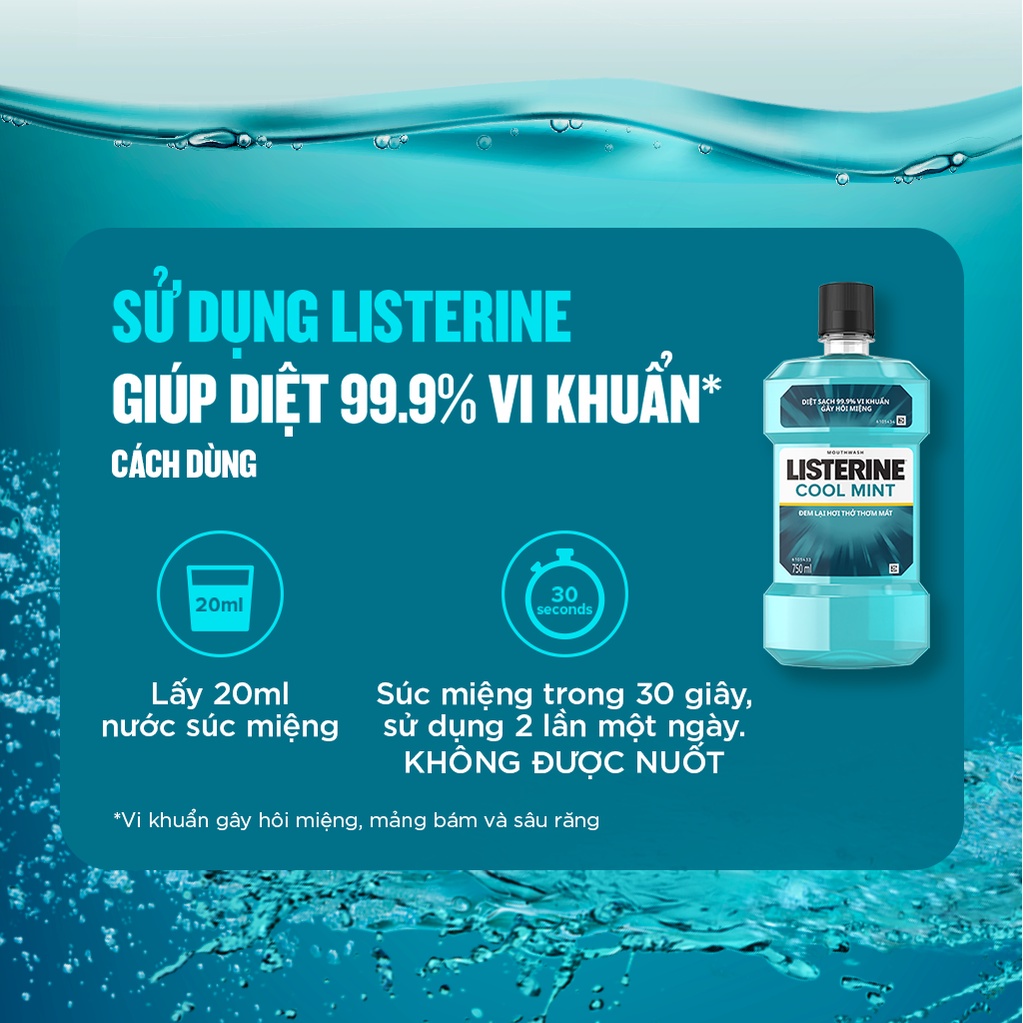 NƯỚC SÚC MIỆNG LISTERINE 250ML/750ML