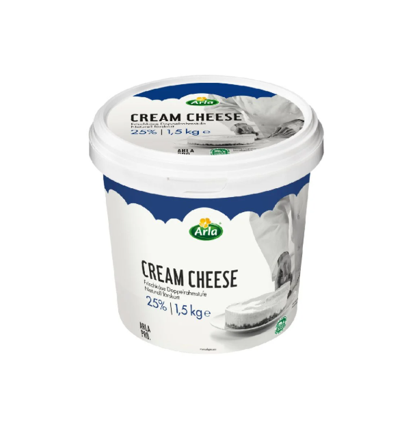 Cream cheese fat 25% Arla Pro 1,5kg - Date 03/08/2025
