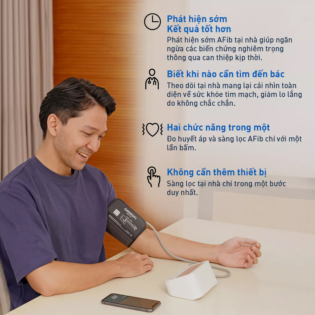 Máy đo huyết áp Omron HEM-7194T1-FLC