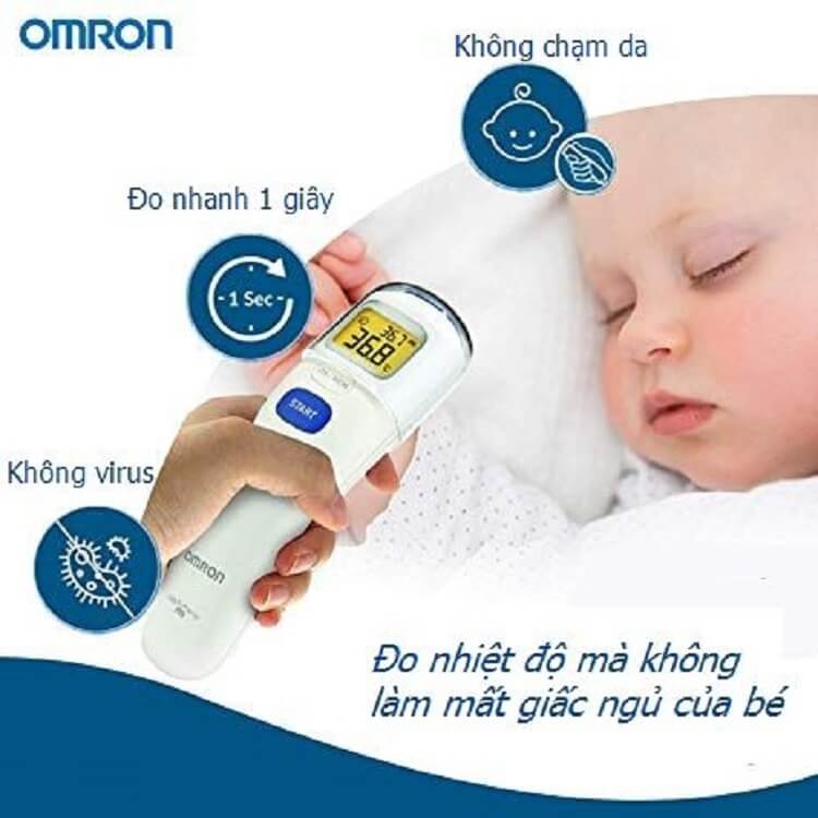 Nhiệt kế đo trán Omron MC - 720