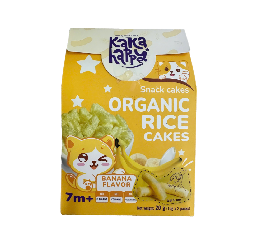 Bánh gạo Hữu cơ Happy Kaka 20g