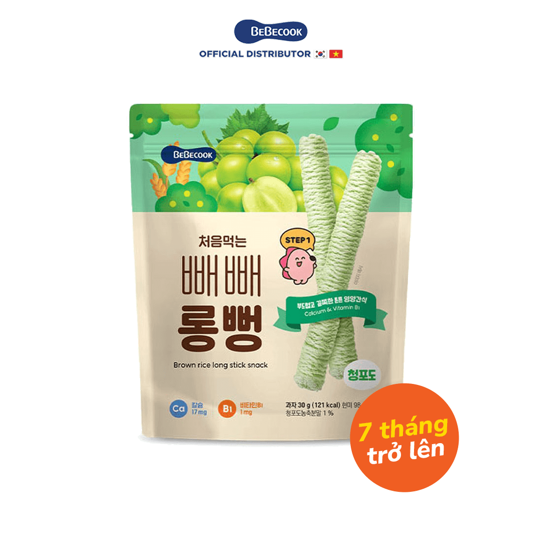 Bebecook bánh gạo thanh dài 7 tháng trở lên