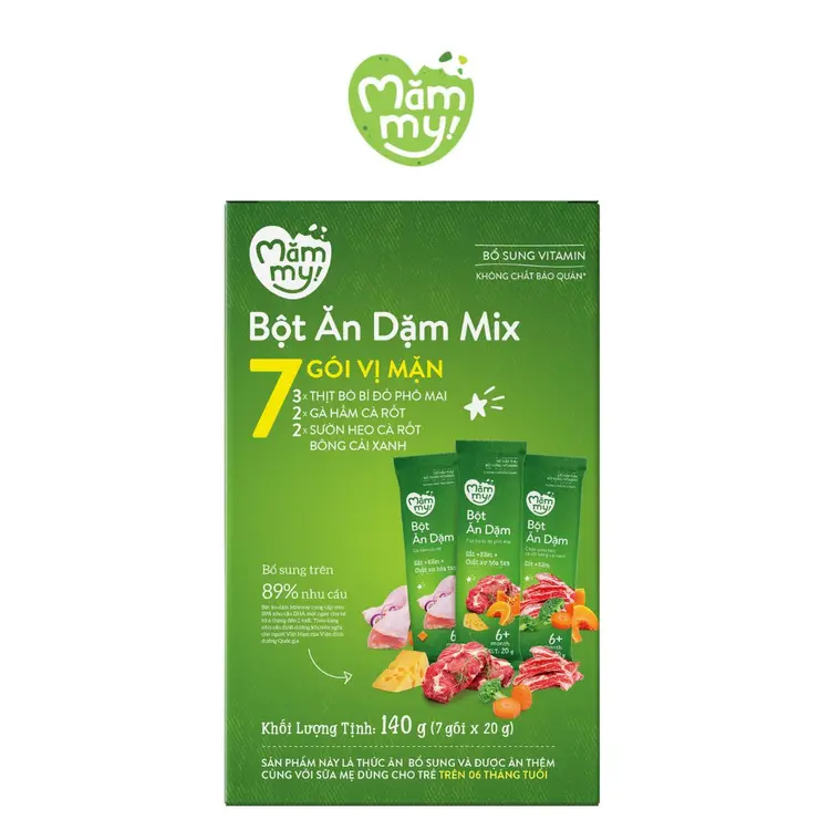 Mămmy bột ăn dặm cho trẻ từ 6 tháng