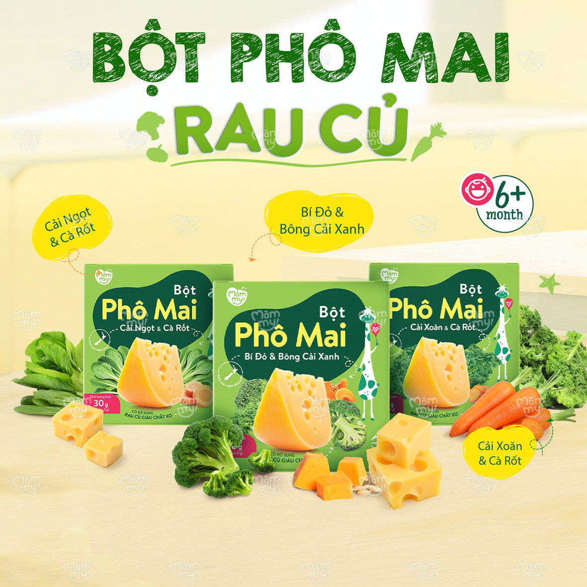 Mămmy Bột phô mai cho trẻ từ 6 tháng