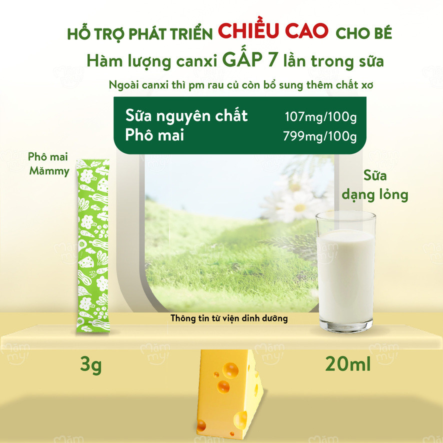 Mămmy Bột phô mai cho trẻ từ 6 tháng