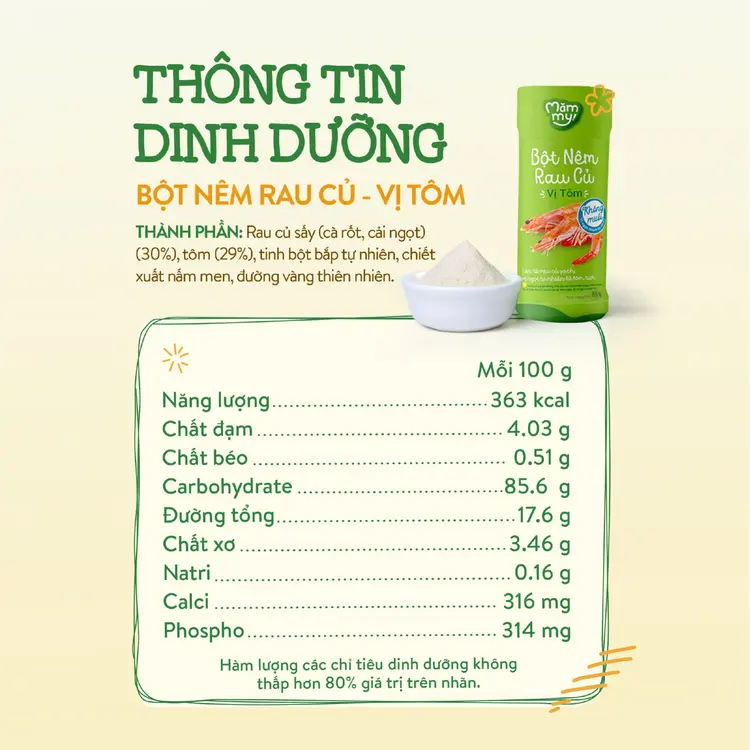 Mămmy bột nêm rau củ 85g