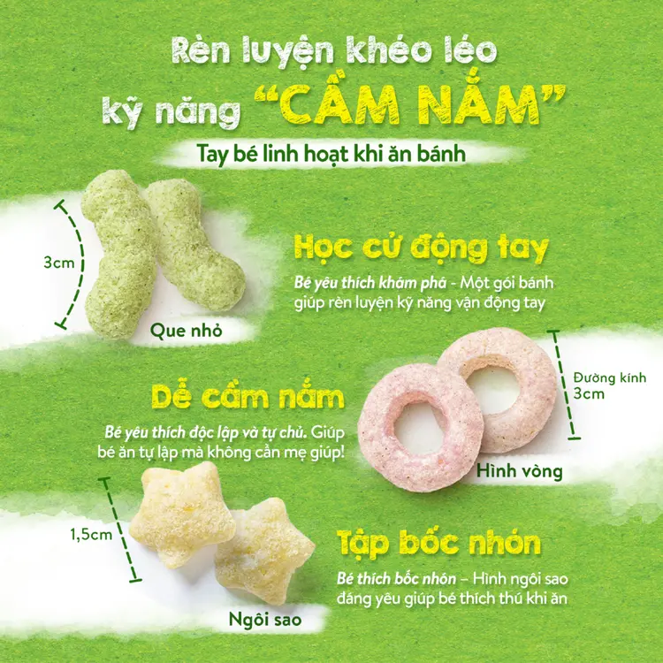 Mămmy bánh ăn dặm Mini Bite cho bé từ 6 tháng