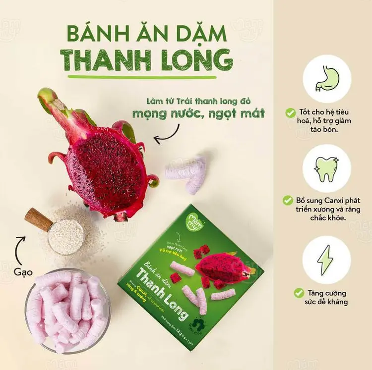 Mămmy bánh ăn dặm hộp 12g cho trẻ từ 6 tháng