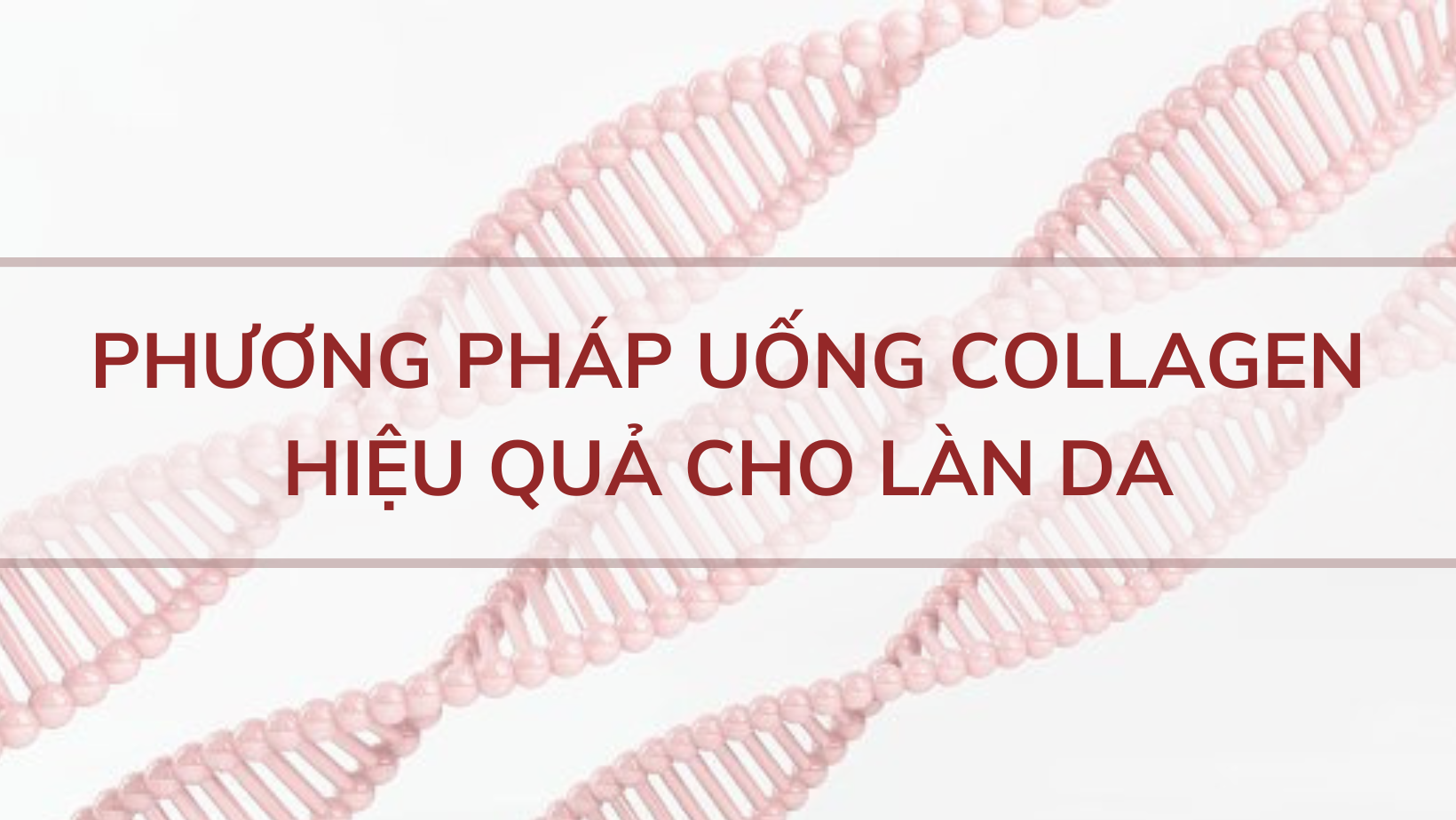 PHƯƠNG PHÁP UỐNG COLLAGEN HIỆU QUẢ CHO LÀN DA