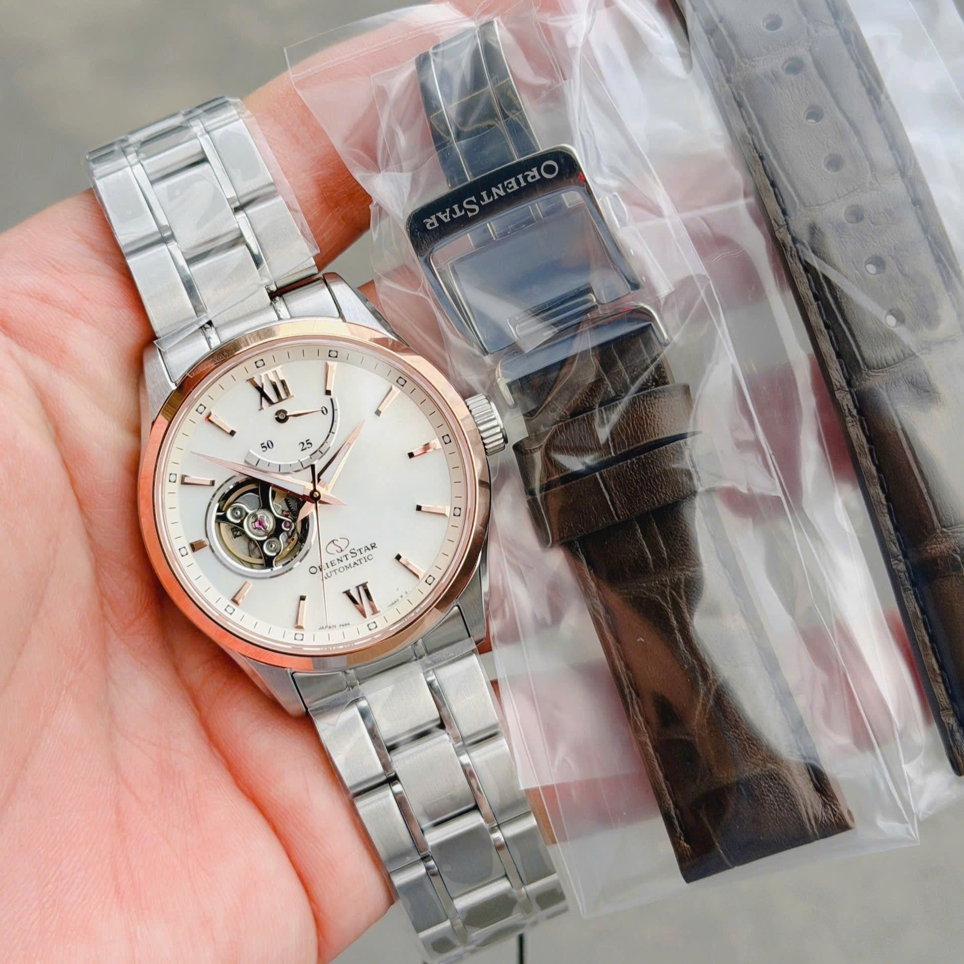 Đồng Hồ Nam Orient Star Automatic Semi Skeleton RK-AT0023S ( RKAT0023S ) ( AT0023S )