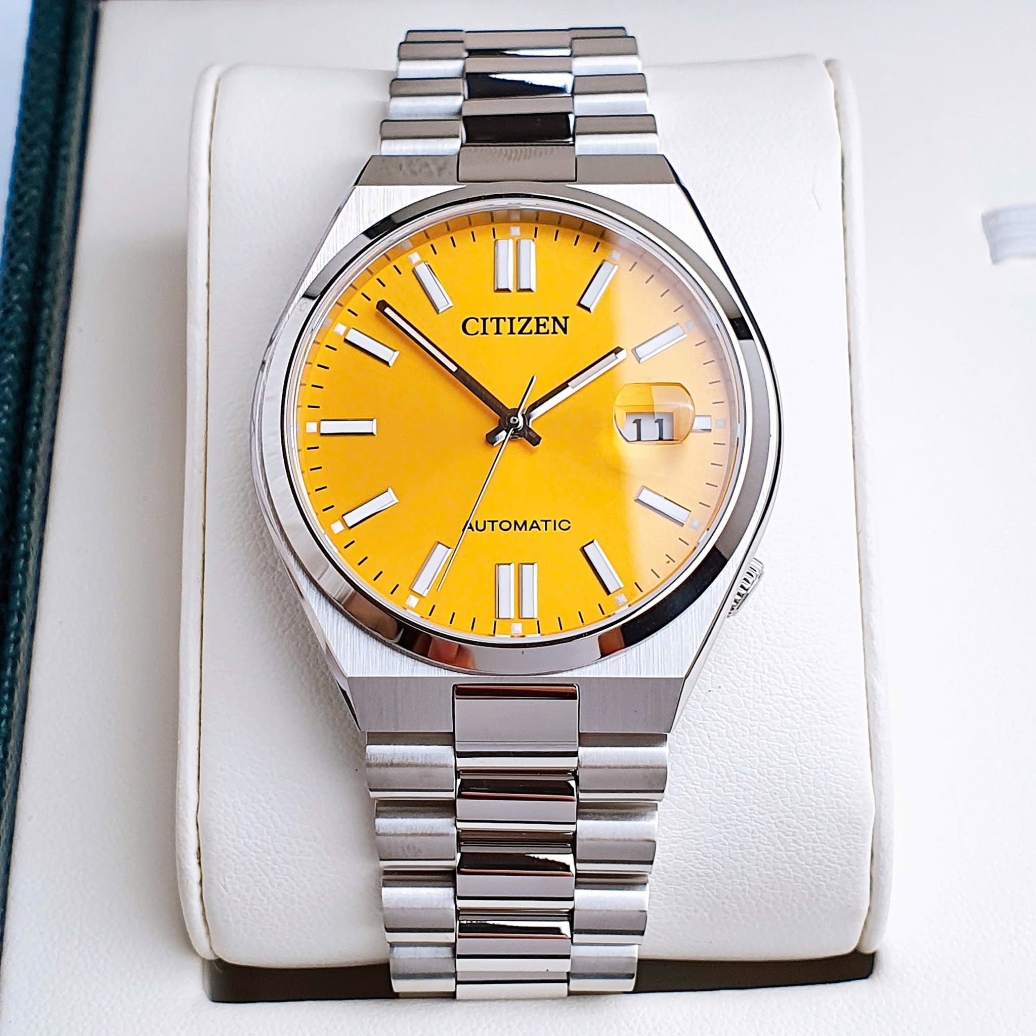Đồng Hồ Nam Citizen Tsuyosa Automatic Mechanical Yellow NJ0150-81Z ( NJ0150 ) Size 40mm