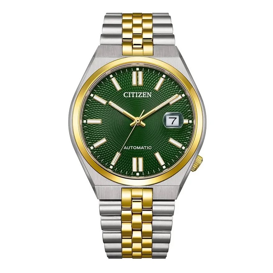 Đồng Hồ Nam Citizen Tsuyosa Automatic Demi Gold Green NK0024-54X Size 40mm