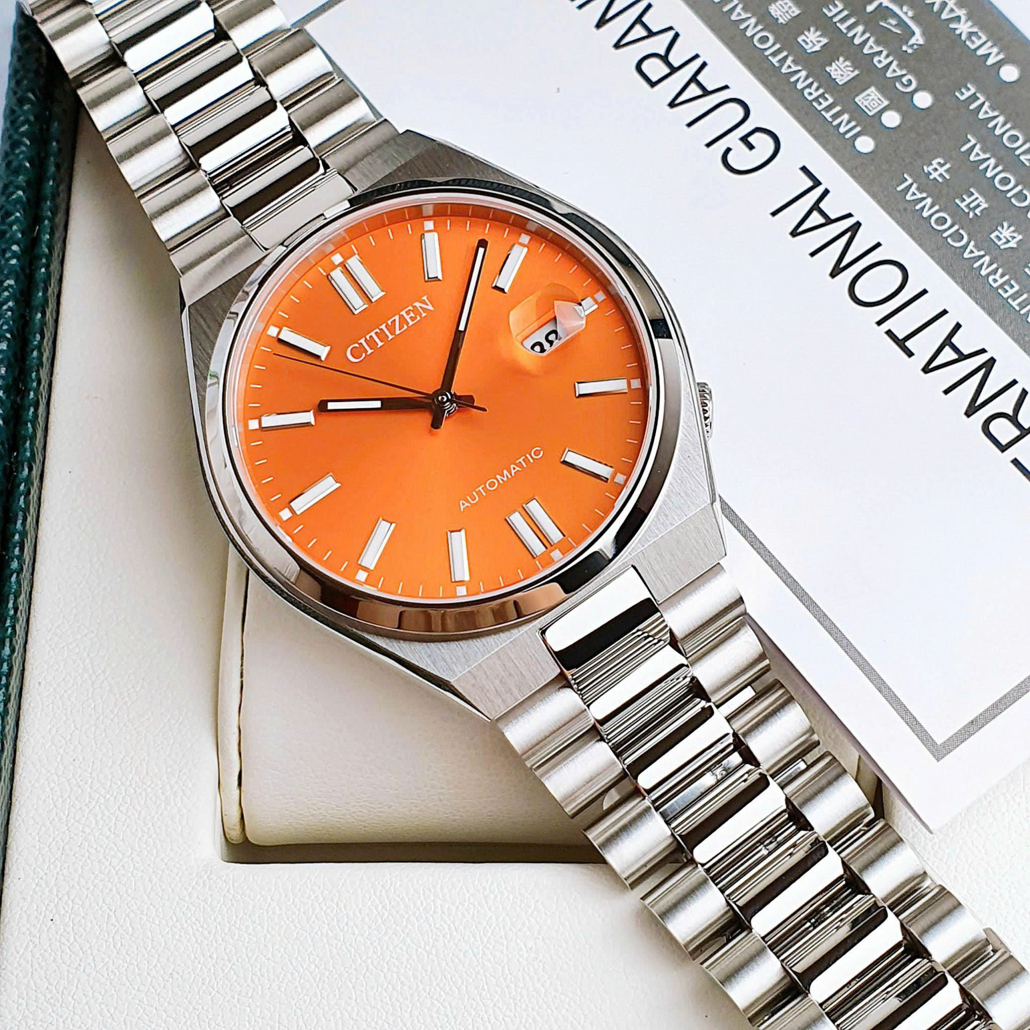 Đồng Hồ Nam Citizen Tsuyosa Mechanical Orange Automatic NJ0151-88Z ( NJ0151 ) Size 40mm