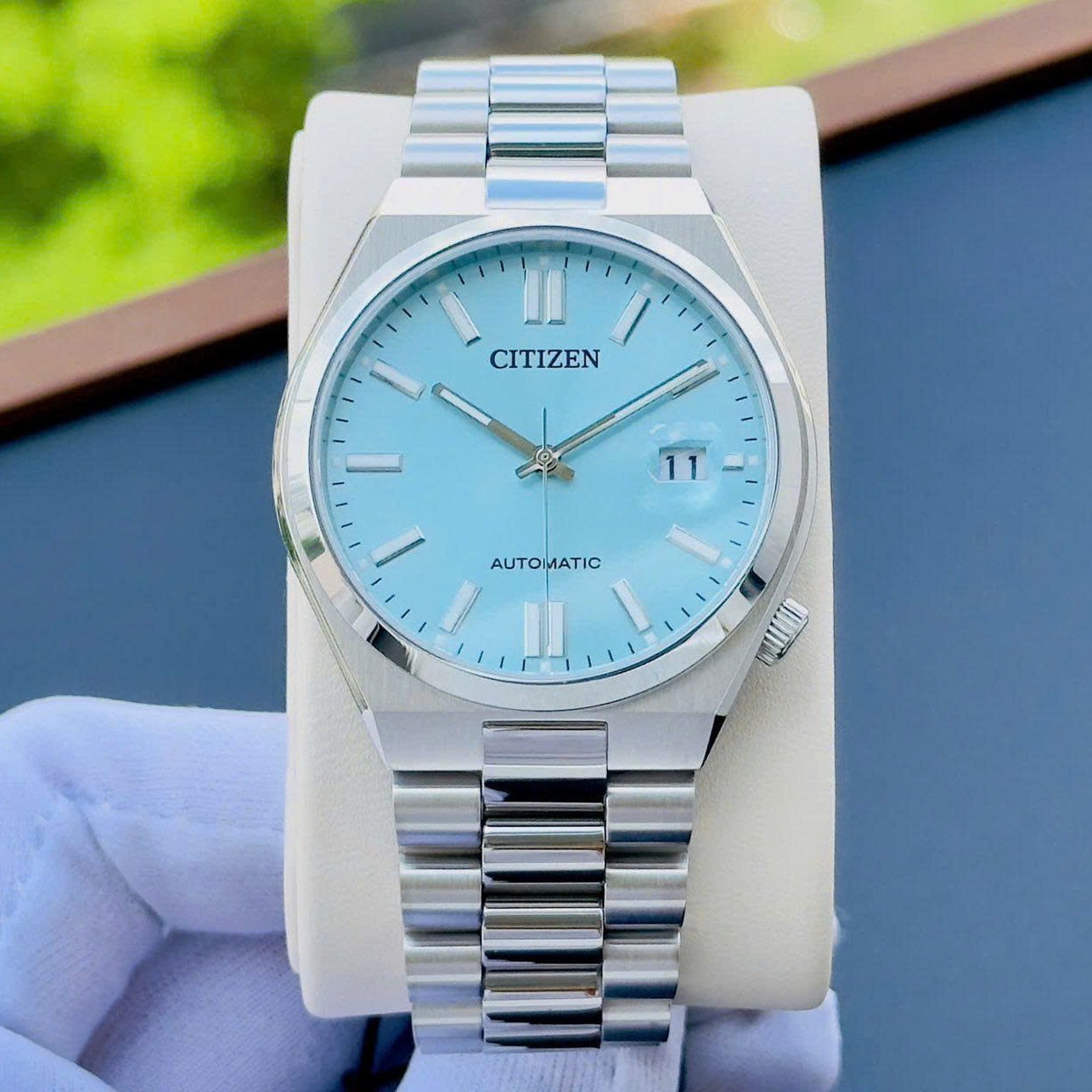 Đồng Hồ Nam Citizen Automatic Tsuyosa Mechanical Ice Blue NJ0151-88M Size 40mm