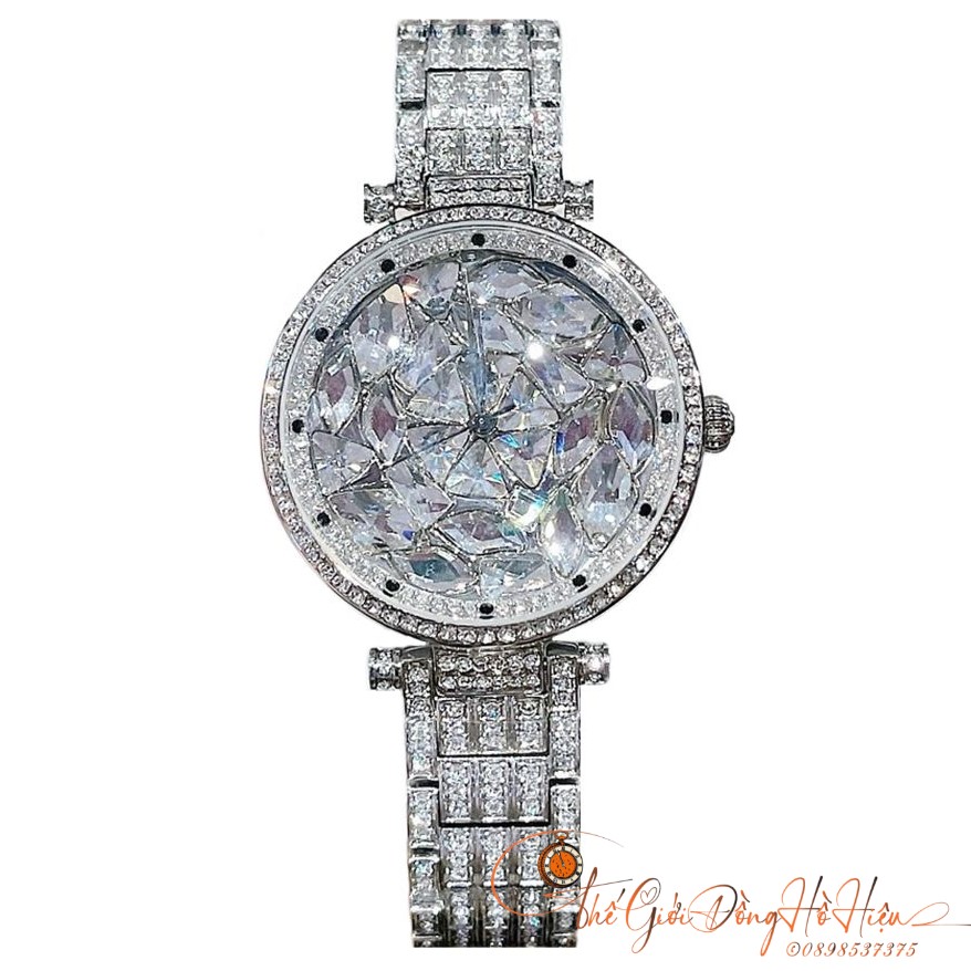 Đồng Hồ Nữ Davena D-60656 Đính Đá Silver 38mm Chính Hãng