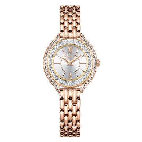 Đồng Hồ Nữ Davena 61666 Rose Gold 30mm Mặt Đá Swarovski